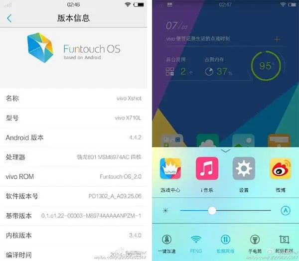 Funtouch 2.0 for Vivo phones leaked based on Android 4.4.2