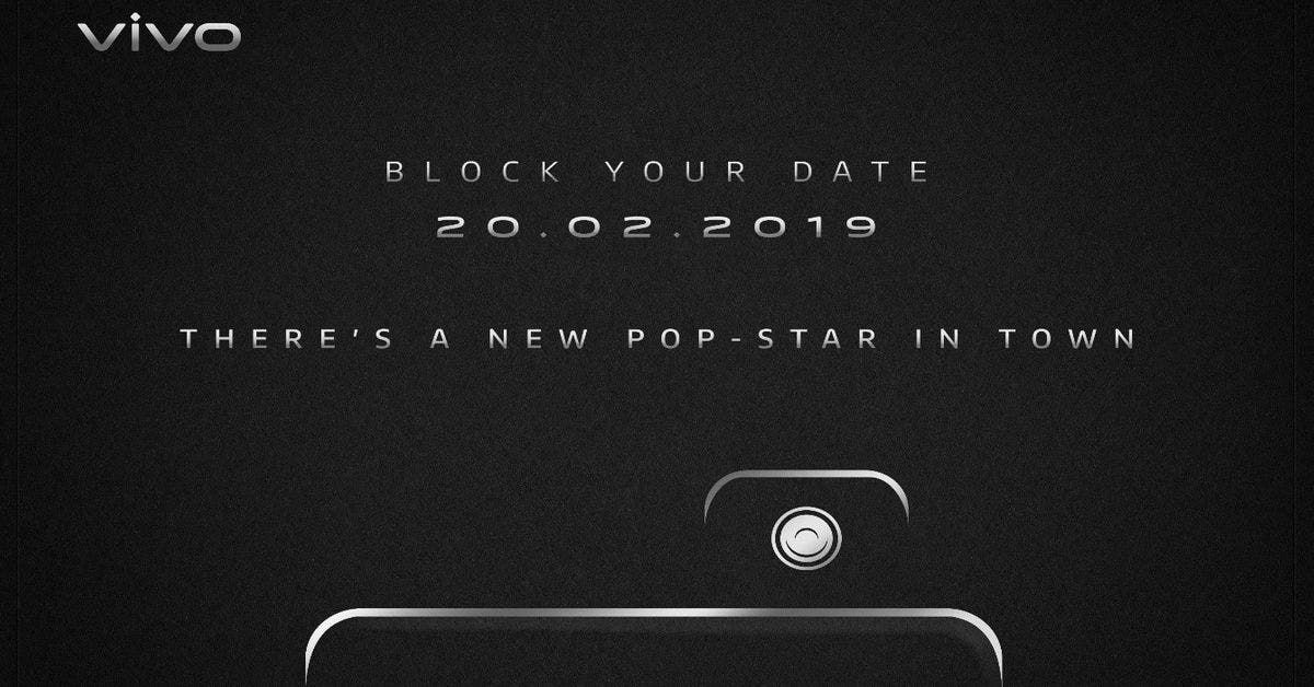 Vivo V15 Pro poster leaks revealing pop-out camera and unique design