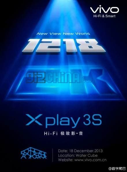 Vivo Xplay 3S launch now 18th December in Beijing, possible international launch?