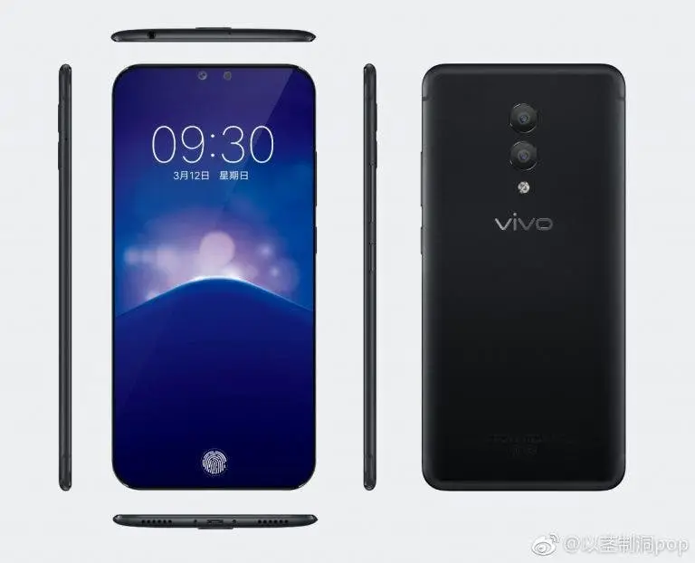 Vivo Xplay 7 leaks shows nearly 100% screen-ratio and under display fingerprint sensor