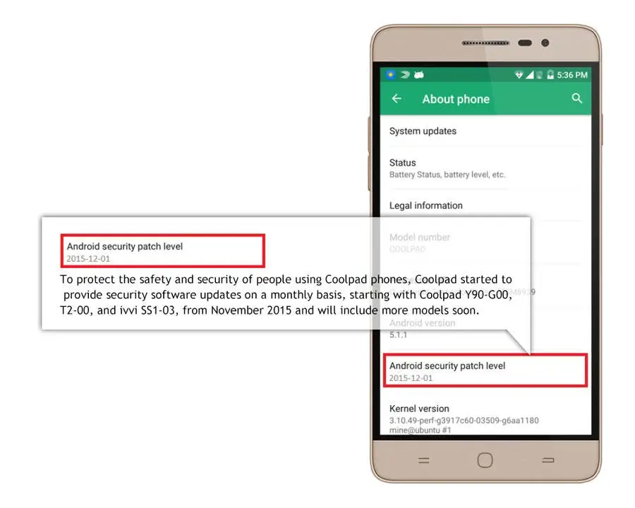 Coolpad will bring monthly security updates to phones