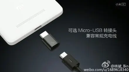 Xiaomi will bundle an adapter which will let you use micro USB cables with the Mi 4c