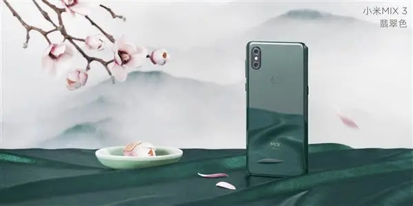 Xiaomi MIX 3 emerald colour will be available on November 11