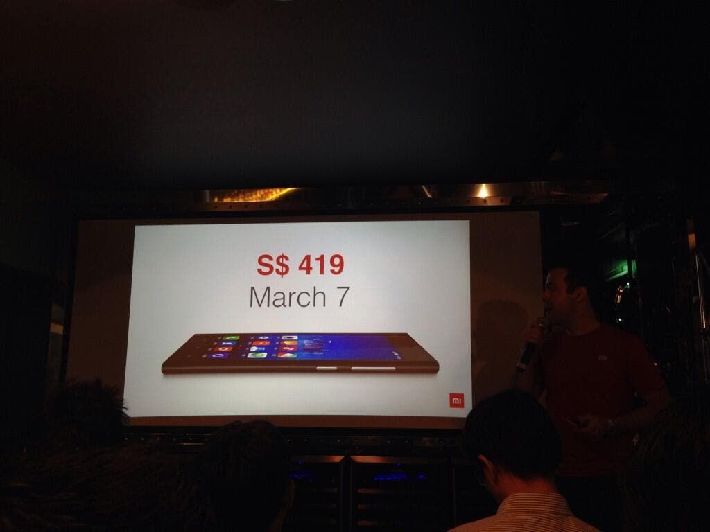 Xiaomi Mi3 Launches In Singapore Today