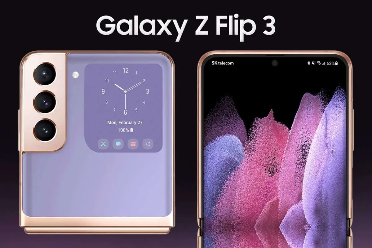 High quality renders of the upcoming Samsung Galaxy Z Flip 3
