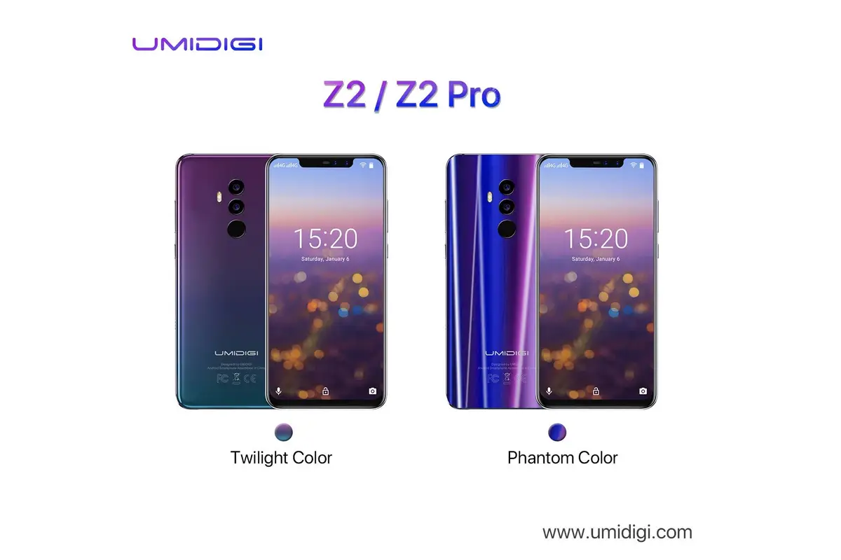 UMIDIGI Z2/Z2 Pro with Gradient Twilight Color Video Introduction