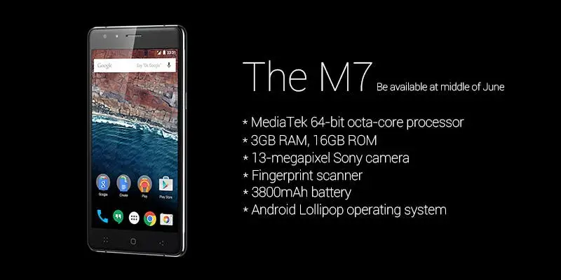 Zeaplus announce The M7 with 3GB RAM and fingerprint scanner