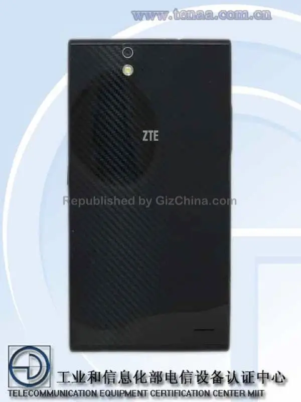 ZTE M1001 Carbon Fibre phablet exposed receiving network license