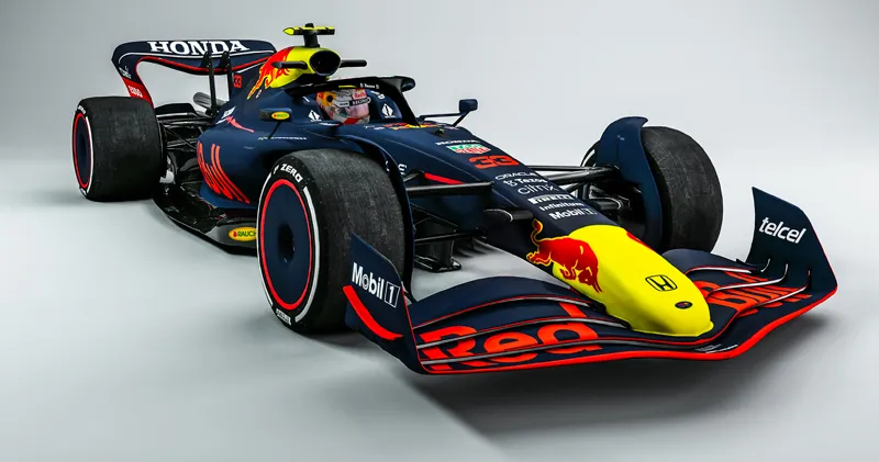 Max Verstappen en Sergio Pérez in RB18 voorafgaand aan testdagen