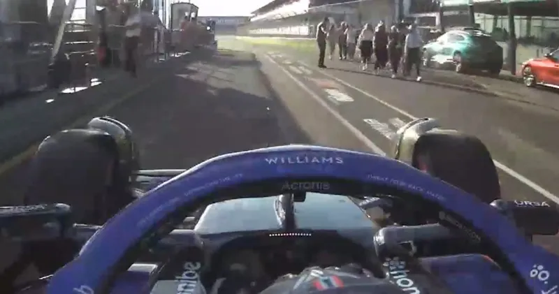 Opmerkelijk: fans al in pitlane tijdens pitstop Alex Albon