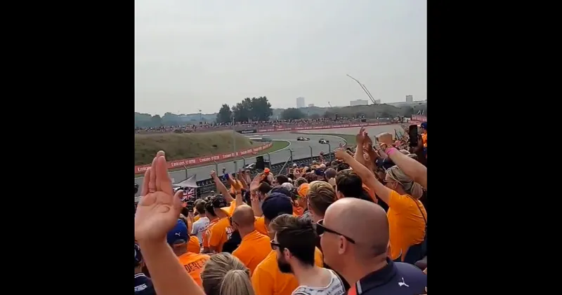 Video: Fan heeft andere prioriteiten tijdens Nederlandse GP