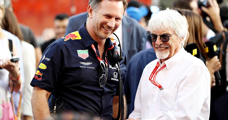 Bernie Ecclestone reageert op het gerucht dat hij Christian Horner heeft geadviseerd Red Bull te verlaten