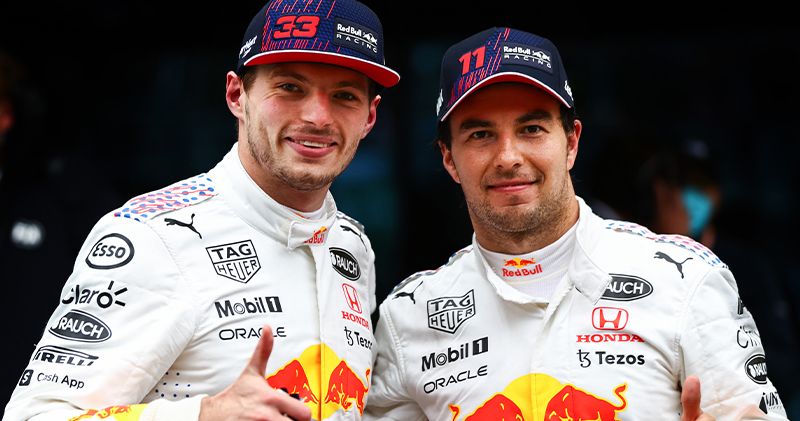 Max Verstappen en Sergio Pérez maken afspraak na afloop Grand Prix van Turkije