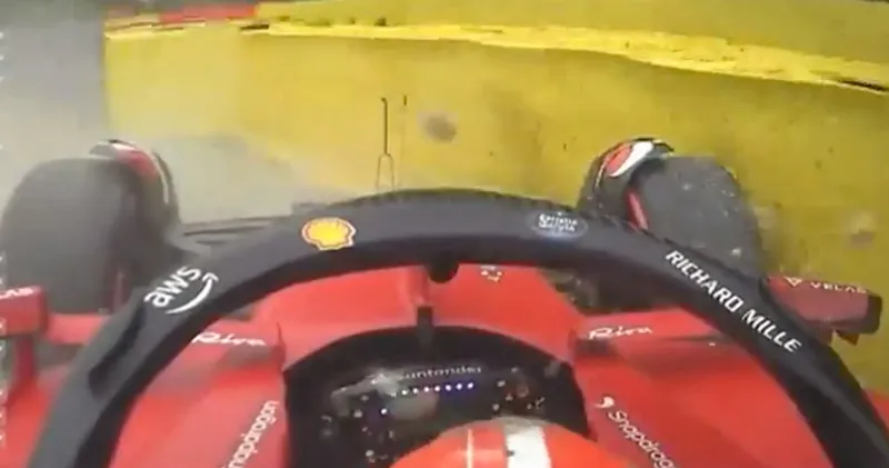 Video. De crash van Charles Leclerc tijdens VT3 op Spa-Francorchamps
