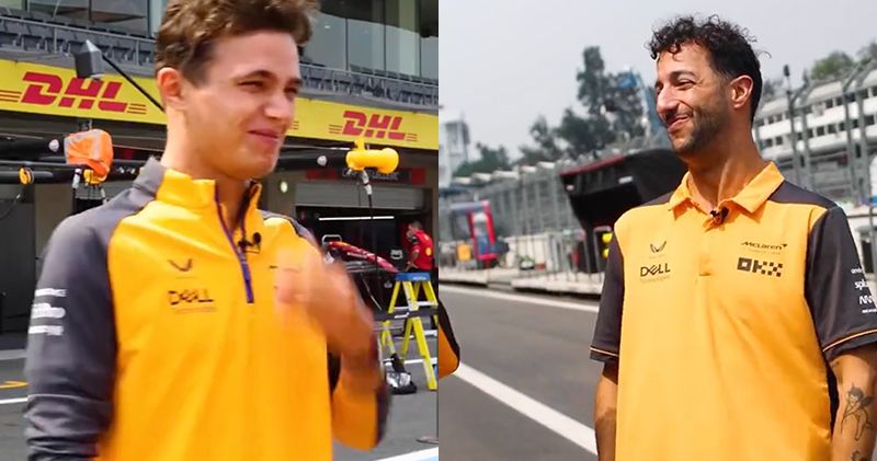 Video. Lando Norris en Daniel Ricciardo vermaken elkaar met 'dad jokes'