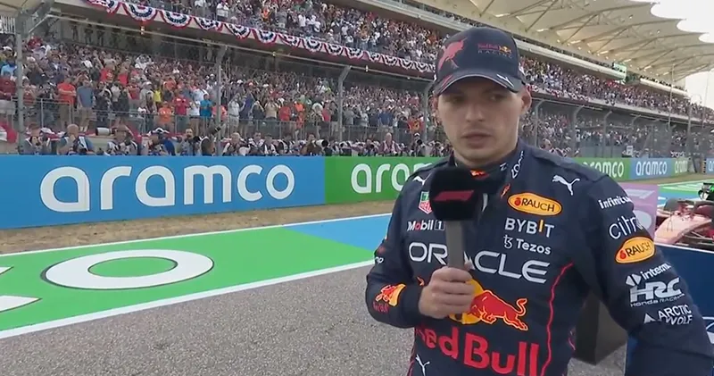 Video. Max Verstappen geëmotioneerd na kwalificatie in Austin: 'Morgen Dietrich trots maken'