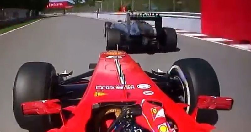 Video. Lewis Hamilton probeerde het 'DRS-trucje' op Fernando Alonso