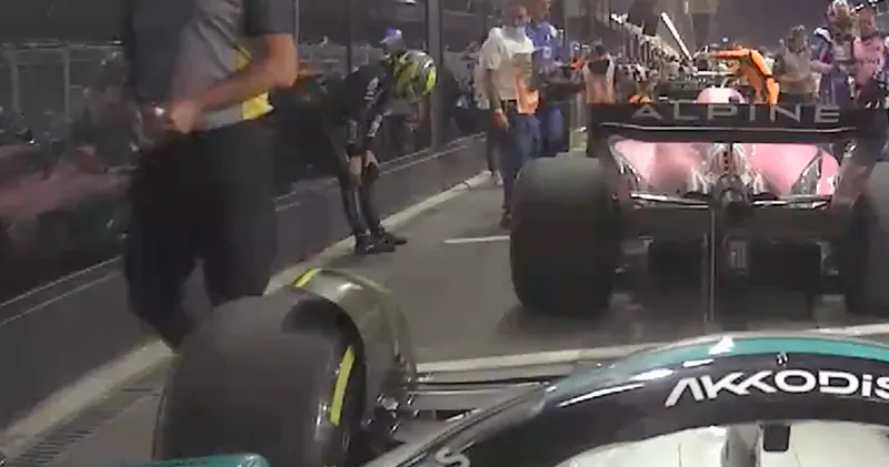 Video. Lewis Hamilton in zak en as na Saoedische Grand Prix