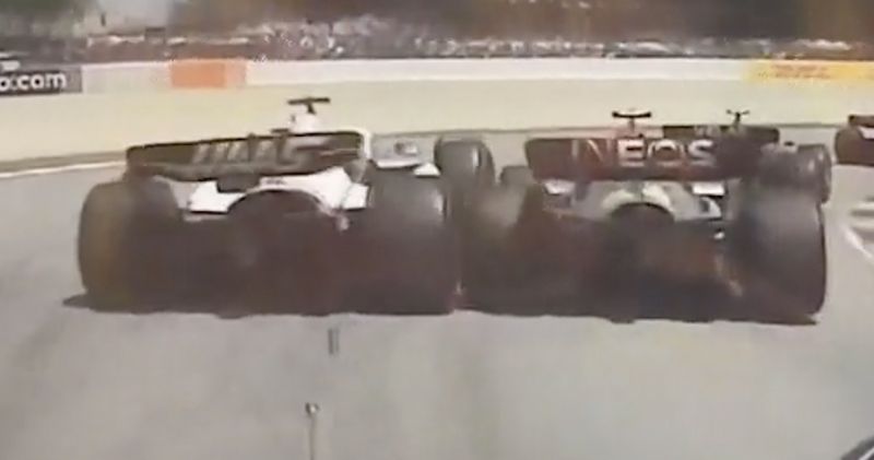 Video. Het incident tussen Hamilton en Magnussen vanuit de cockpit van Schumacher