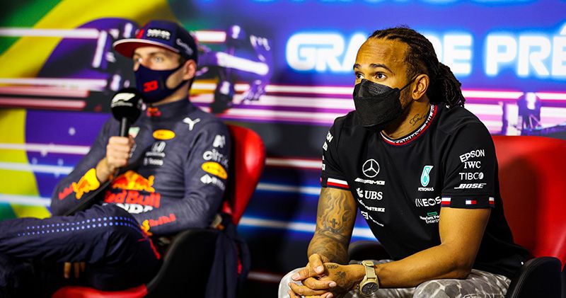 Hamilton gaat agressiever racen tegen Verstappen na incident in Brazilië