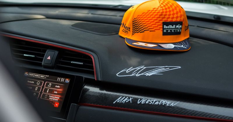 De Honda Civic Type-R GT van Max Verstappen staat te koop