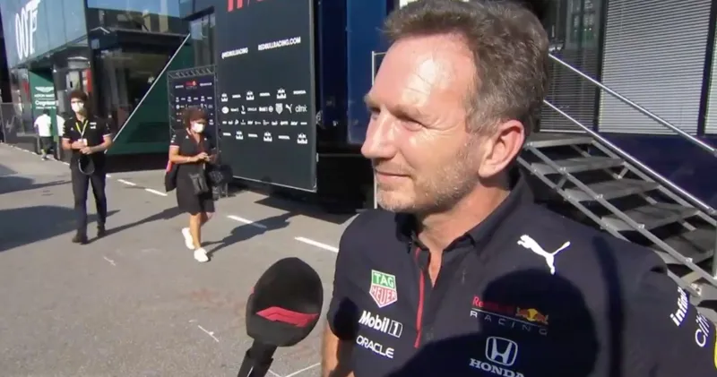 Video. Christian Horner analyseert de crash tussen Max en Lewis in Italië