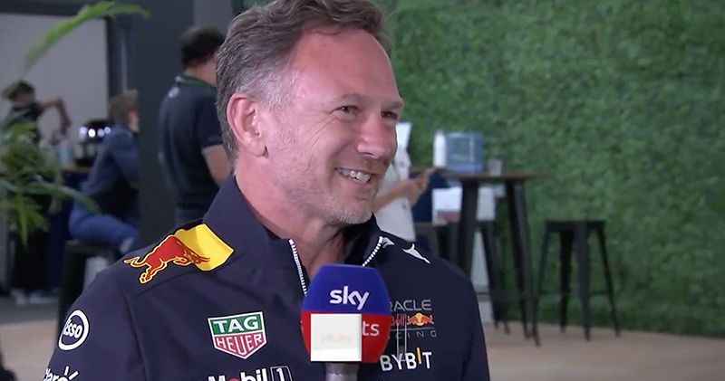 Video. Christian Horner grapt: 'Checo krijgt morgen hetzelfde te eten'