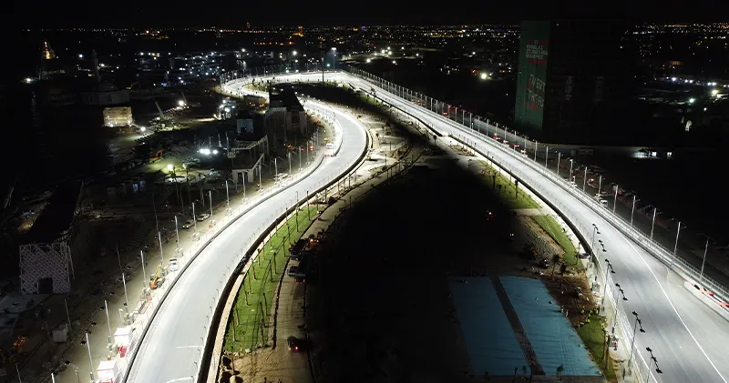 Nieuwe beelden van (zo goed als af) Jeddah Street Circuit