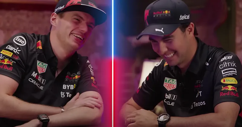 Video. Max Verstappen en Sergio Pérez discussiëren over F1-onderwerpen