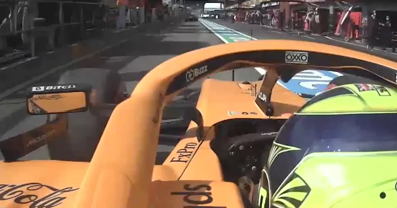 Video. Lando Norris grapt met engineer na foutje in pitstraat