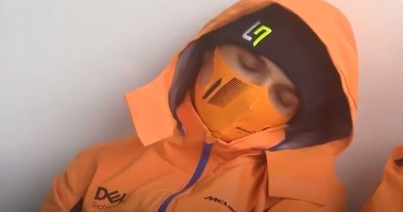 Video. Lando Norris valt in slaap op Spa-Francorchamps