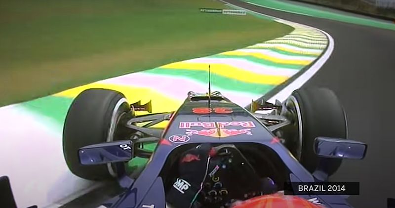 Video. Max Verstappen beoordeelt zijn eigen drift in Brazilië
