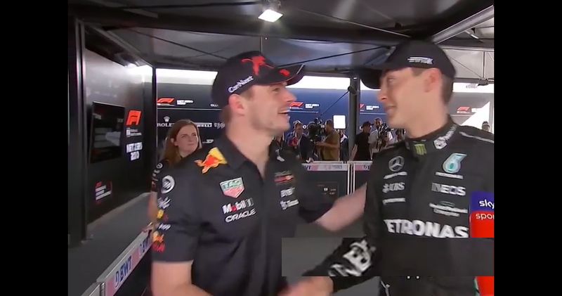 Video: Max Verstappen feliciteert George Russell na behalen pole position