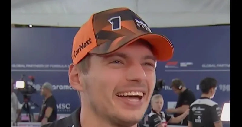 Max Verstappen grapt om leeftijd Sebastian Vettel