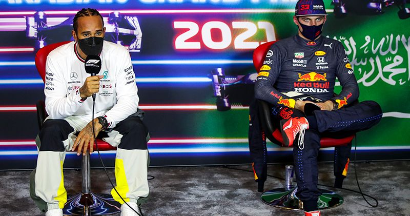 Red Bull Racing checkt data na botsing tussen Verstappen en Hamilton