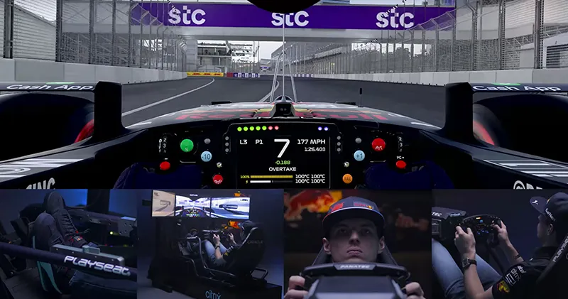 Video. Max Verstappen toont hoe je een rondje Jeddah moet rijden