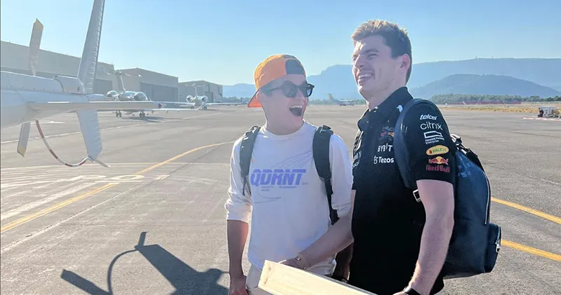 Max Verstappen en Lando Norris grappen op Instagram na overwinning in Frankrijk