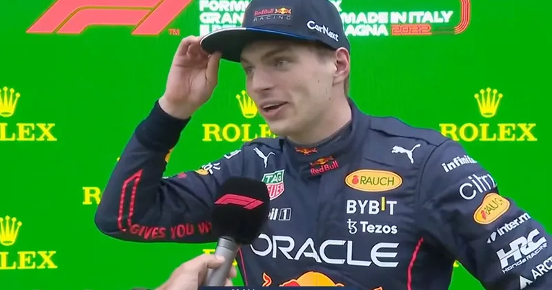 Video. De reactie van Max Verstappen na zijn pole in Imola