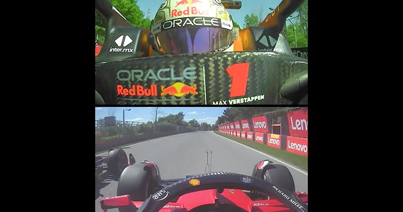 Video. Carlos Sainz feliciteert Max Verstappen in Canada