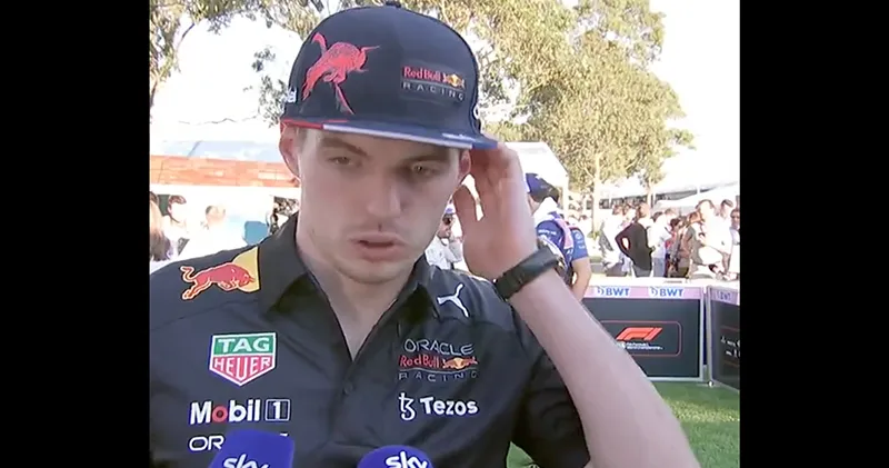 De reactie van Max Verstappen na zijn uitvalbeurt bij Sky Sports