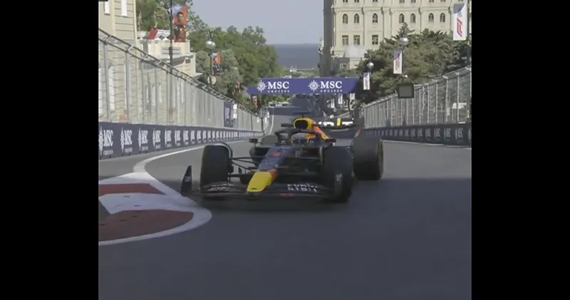 Video. Max Verstappen spint in eerste vrije training Azerbeidzjan