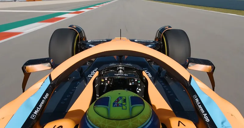Video: Lando Norris geeft nieuwe McLaren de sporen in Barcelona