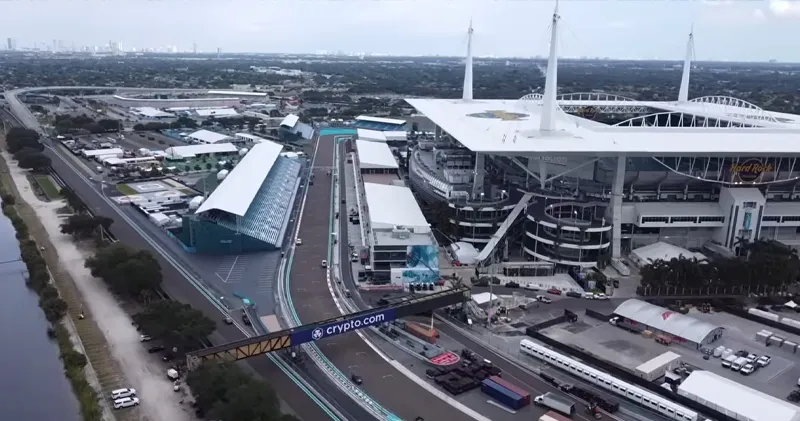 Video. Dronebeelden van het gloednieuwe circuit in Miami