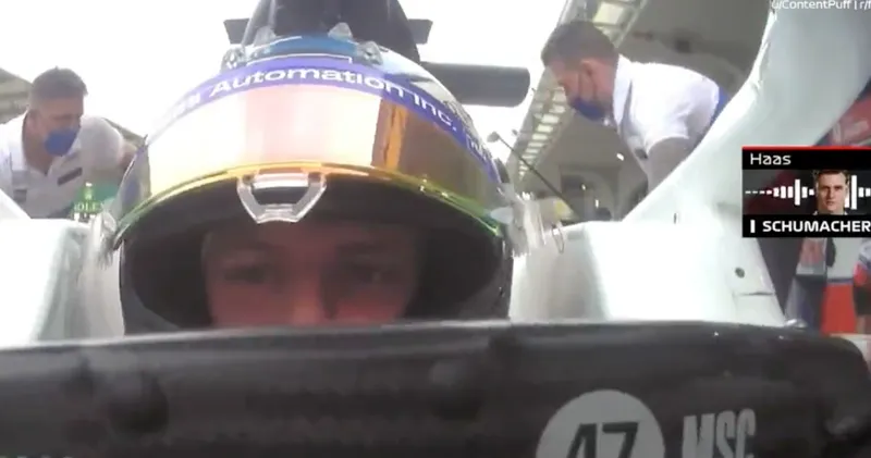 Video. De reactie van Mick Schumacher op het nieuws dat hij naar Q2 gaat