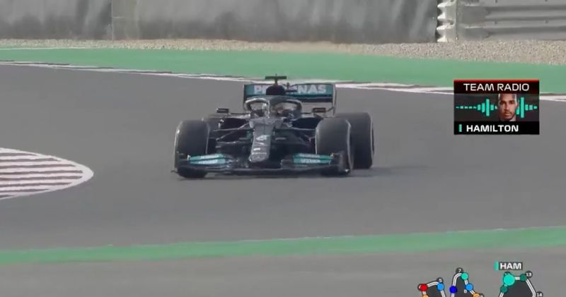 Video. Lewis Hamilton vreest motorprobleem: 'Heel weinig vermogen'