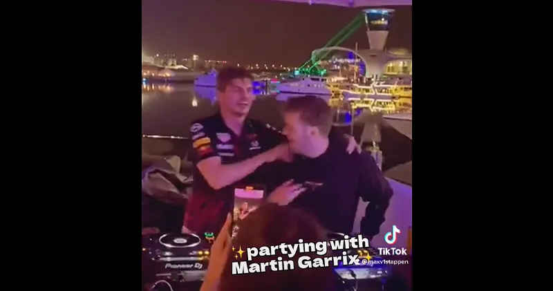 Video. Max Verstappen viert feest met Martin Garrix na kampioenschap
