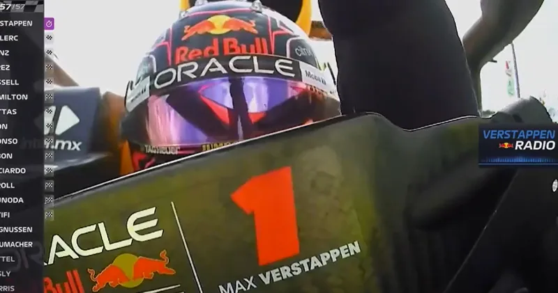 Video. De teamradio van Max Verstappen na afloop van de race
