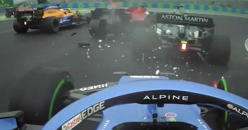 Video. De monsterstart van Ocon die hem de overwinning opleverde