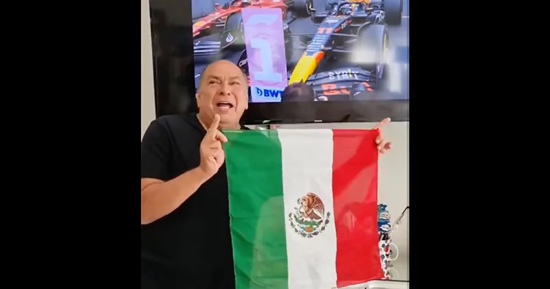 Video. Vader Sergio Pérez door het dolle heen na overwinning in Monaco