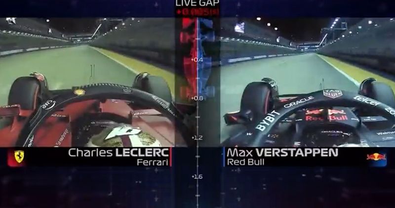 Video. De pole ronde van Charles Leclerc VS de afgebroken ronde van Max Verstappen